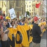Beeldvergroting: Melbourne, anti-oorlogsdemonstratie: 150.000 deelnemers
