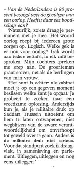 Beeldvergroting: Jaap de Hoop Scheffer in de Volkskrant