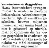 Beeldvergroting: (Algemeen Dagblad, woensdag)