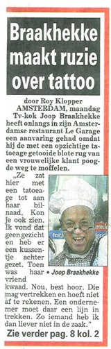 Beeldvergroting: (De Telegraaf, vandaag, voorpagina)