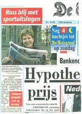 Beeldvergroting: (De Telegraaf, vandaag, voorpagina)