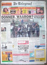 Beeldvergroting: (De Telegraaf, voorpagina, gisteren)