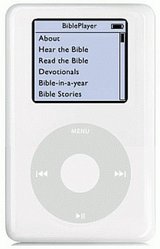 Beeldvergroting: iPod met BiblePlayer