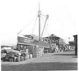 Beeldvergroting: Nachtboot naar Lemmer, 1955 (foto: Jan Biezenaar)