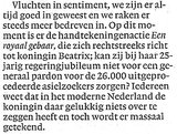 Beeldvergroting: (Uit de column van Bas Heijne in NRC-Handelsblad)