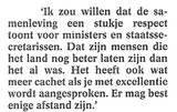 Beeldvergroting: Staatssecretaris
                                van Defensie C. van der Knaap, vandaag
                                in de Volkskrant)