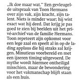 Beeldvergroting: (Trouw, vandaag)