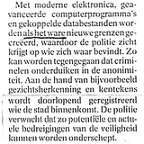 Beeldvergroting: (de Volkskrant, vandaag)