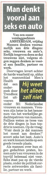 Beeldvergroting: (De Telegraaf, vandaag, voorpagina)