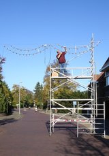 Beeldvergroting: Bij ons is Kerstmis 2005 vandaag begonnen. (Opklikbaar tot groot.)