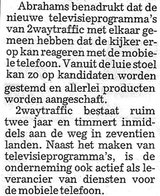 Beeldvergroting: (de Telegraaf, vandaag)