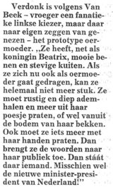 Beeldvergroting: (de Telegraaf, vandaag)