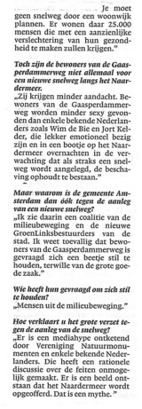 Beeldvergroting: (fragment interview in NRC-Handelsblad)