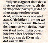 Beeldvergroting: (de Volkskrant, vandaag)