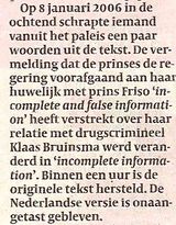 Beeldvergroting: (de Volkskrant, vandaag)