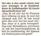 Beeldvergroting: (CDA-Kamerlid Joop Atsma, vanavond in NRC Handelsblad)