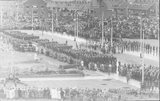 Beeldvergroting: Den Haag, Savornin Lohmanplein, 21 mei 1945 (klik op foto, klik op kruis in fotovenster)